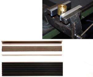 Schraubstock-Schutzbacken, Aluminium, 125 mm, 2-tlg. 