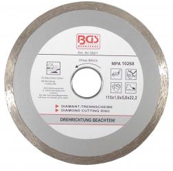 Vollrand-Trennscheibe für Trockenschnitt, 115 mm 