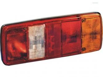 Heckleuchte UNIVERSAL mit Rückstrahler rechts, mit Rückstrahler 