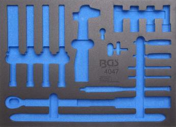 3/3 Werkstattwageneinlage (408x567x32 mm), leer, für Reifendienstwerkzeuge, 18-tlg. 