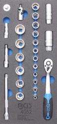 1/3 Werkstattwageneinlage: Steckschlüssel-Satz 10 (3/8), 26-tlg. 