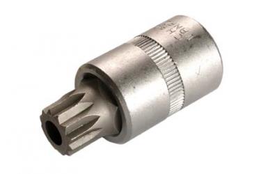 Bit-Einsatz Innenvielzahn mit Bohrung, M16x58 mm, 12,5 (1/2) 