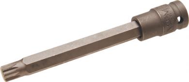 Kraft-Bit-Einsatz, Innenvielzahn, M12x10x140 mm, 12,5 (1/2) 