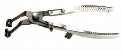 Schlauchklemmenzange, abgewinkelt, mit Ratschenfunktion 