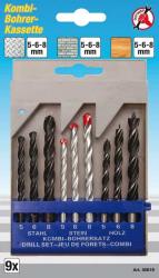 Kombi-Bohrer-Kassette, 9-tlg. 