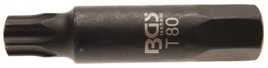 Bit T-Profil, 6-Kant, 100 mm lang, T80, 22 mm  