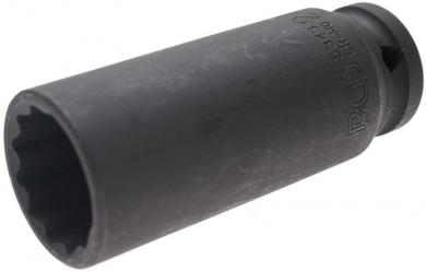 Kraft-Steckschlüssel-Einsatz, 12-Kant, 12,5 (1/2), 24 mm 