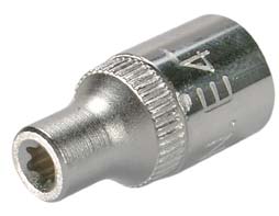 Steckschlüssel-Einsatz, E-Profil, E4, 6,3 (1/4) 