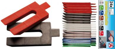 Unterlegkeile, 24-tlg., Kunststoff  