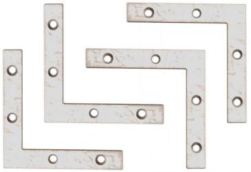 L-Winkel 4er-Satz, 75x75x12 mm  