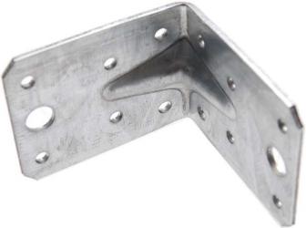 Winkelverbinder, verzinkt mit Sicke (Verstärkung), 70x70x55x2,5 mm 