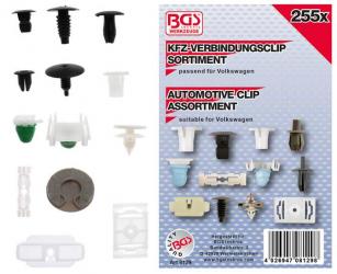 Verkleidungs-Clip-Sortiment für VW Fahrzeuge, 255-tlg. 
