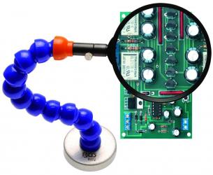 Lupe mit flexiblem Haltearm und Magnetfuß 