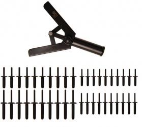 Kunststoff-Niet-Satz  