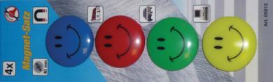 Magnet-Satz "Smile", Ø 40 mm, 4-tlg. 