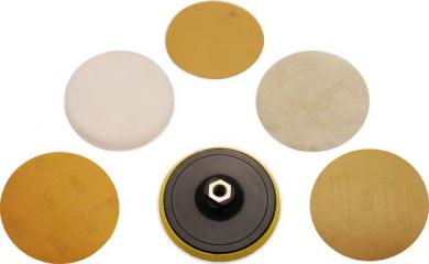 Schleif- und Polierscheiben-Satz, 125 mm  
