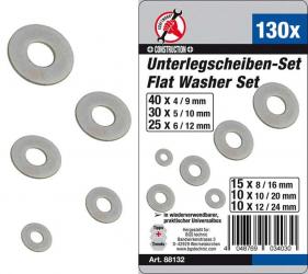 Unterlegscheiben-Sortiment, 130-tlg. 
