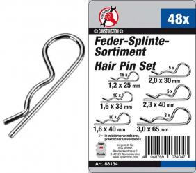 Feder-Splinte-Sortiment, 48-tlg. 