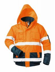 *OTTO* WARNSCHUTZPILOTJACKE ORANGE/MARINE 