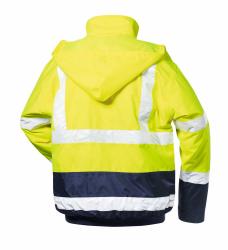 *AXEL* WARNSCHUTZ PILOTJACKE GELB/MARINE 