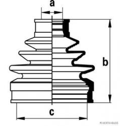 Faltenbalgsatz, Antriebswelle 