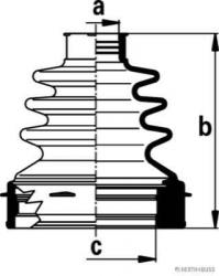 Faltenbalgsatz, Antriebswelle 