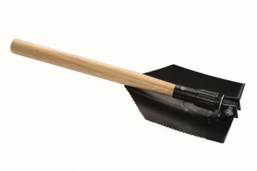 Klappspaten Holzgriff 