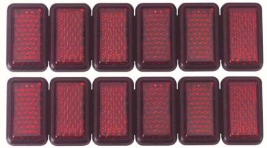 Reflektoren 12Stck. ROT 