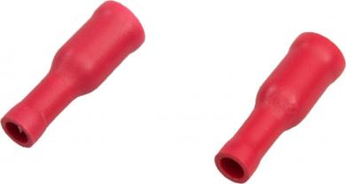 Rundsteckhülsen 4,0 mm rot 