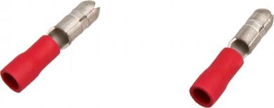 Rundstecker-Set 4,0 mm rot 