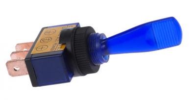 Schalter mit Leuchte Blau 