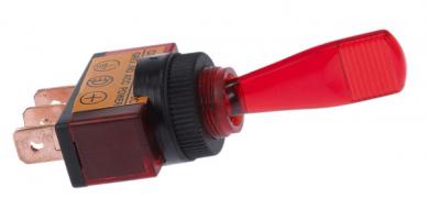 Schalter mit Leuchte Rot 