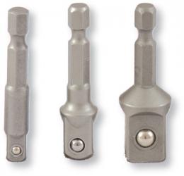 1/4&#34; Bit Adapter Set 3tlg. L&#228;nge 50 mm f&#252;r Stecknuesse 1/4&#34;, 3/8&#34;, 1/2&#34; 