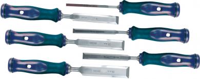 Stemmeisensatz 4tlg.(12-16-20-24mm) mit Holzgriff 