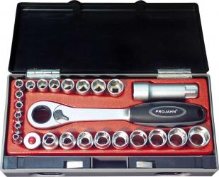 1/4&#34; + 3/8&#34; Durchschraubknarren Satz 25tlg 