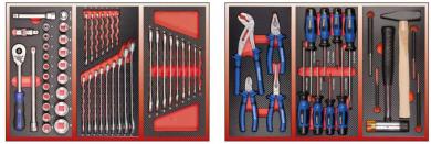 Best&#252;ckung f&#252;r 2 Schubladen 67tlg 