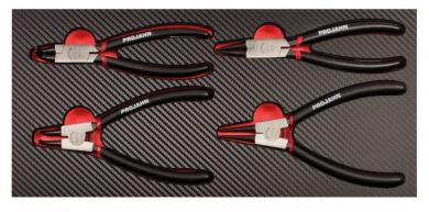 Sicherungsring-Zangen Einlage 4tlg 