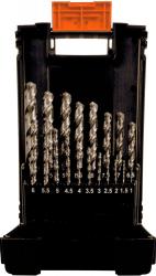 Kunststoff Kassette DIN 338 Typ SN 19-tlg. 1 - 10 mm/0,5 stgd. 