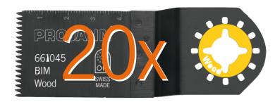 Tauchs&#228;geblatt, BIM, Wood, OIS, 32x40 mm, VE 20 