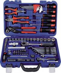 1/4&#34; + 1/2&#34; proficraft Werkzeugsatz 91tlg., 48 Zahn Knarren 