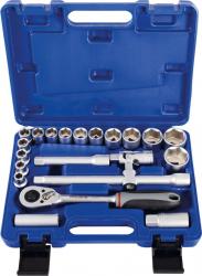 1/2&#34; Proficraft Steckschl&#252;ssel Satz 21tlg Feinzahnknarre 72Z 