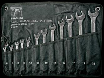 Gabelringschlüsselsatz 12 tlg., 6 - 22 mm  
