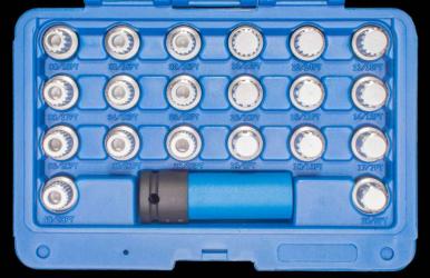 Felgenschloss Demontagesatz BMW, 21-teilig 