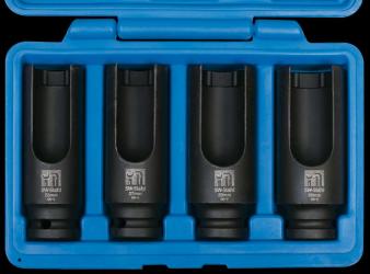 Injektor-Steckschlüssel satz  4 tlg., Sechskant 12,5mm 1/2" Antrieb 