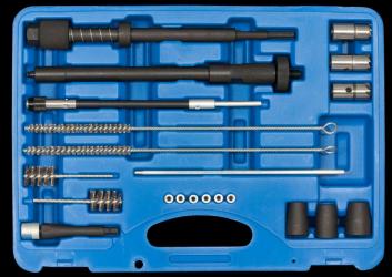 Injektorsitz & -schacht Reinigungssatz 21-tlg. Bosch & Delphi Inj. 