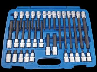 Schraubgarnitur T20-T70, 32 teilig 1/2" Antrieb 