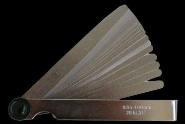 Fühlerlehre 13 Blatt 0,05 - 1,00 mm  