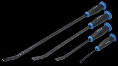 Stemmhebelsatz 4-tlg. 200 - 300 - 450 - 600 mm mit Kunststoffgriff  