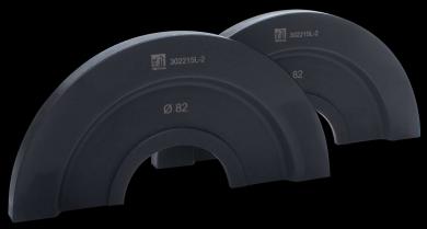 Halbschalen zum  Einpressen Ø 82 