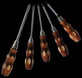 Holzheftdreher mit 6-kant drehersatz 5 teilig  